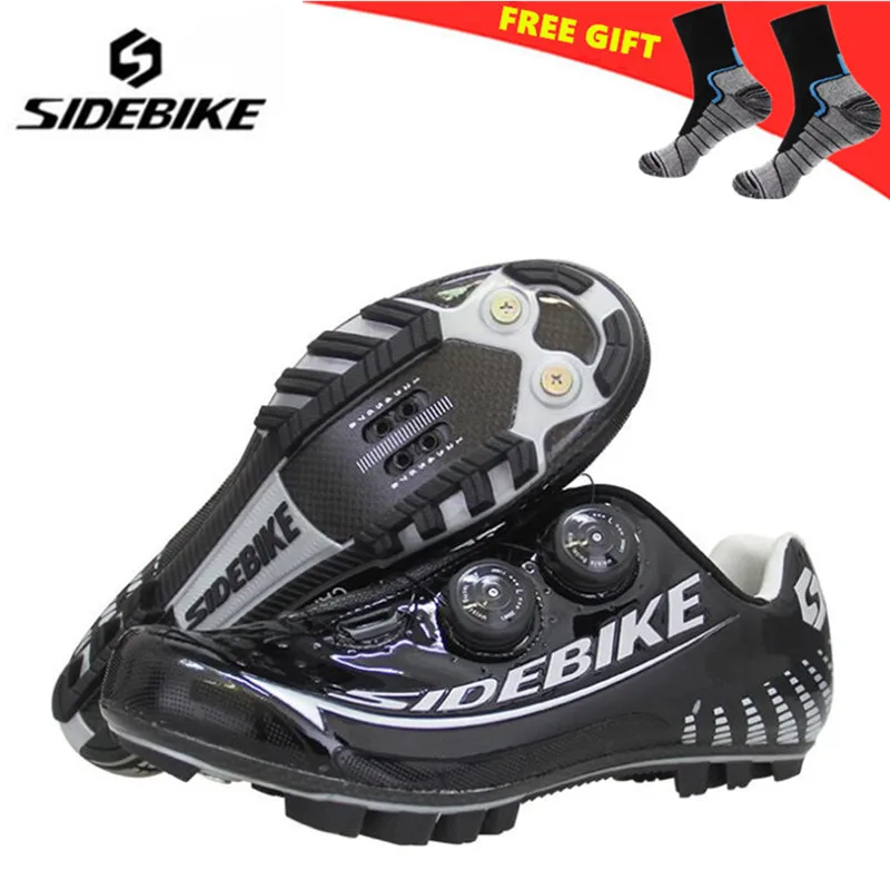 

SIDEBIKE Carbon Fibre Cycling Sneaker Men MTB Cycling Shoes Mountain Bicycle Bike Self-locking Racing Shoes Sapatilha Ciclismo
