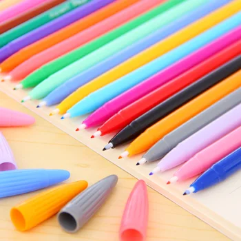 

24 Colors Gel Pen Fashion Marker Writing Pens School Office Supplies