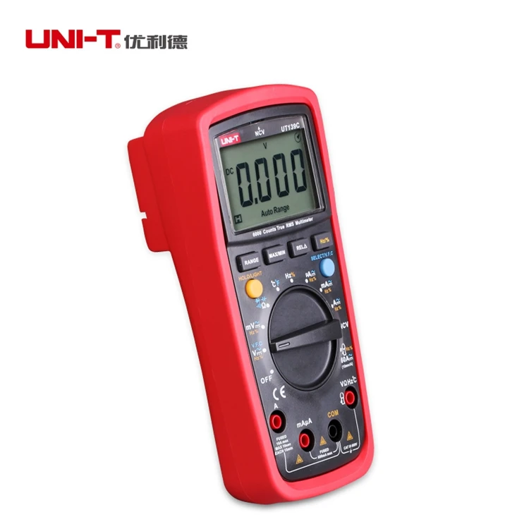 UNI-T UT139C Цифровой мультиметр автоматический диапазон истинного среднеквадратичного значения метр Ручной 6000 Счетчик Вольтметр Сопротивление температура Тест Транзистор
