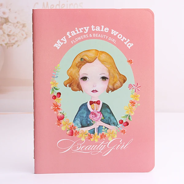 

1PC A6 Kawaii playgirl series Notebook 24 sheets Stationery Diary notebooks School student notes supplies zakka (ss-1668)