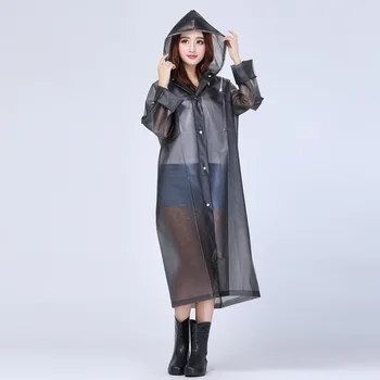 

Raincoat Male and Female Raincoat EVA Translucent Raincoat Adult Poncho