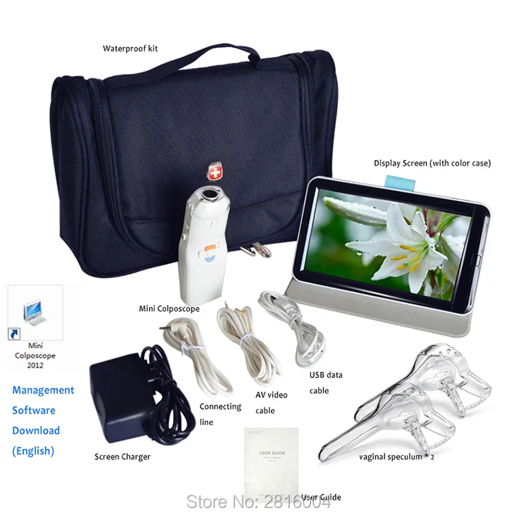 Pixels com Tela de Exibição Vídeo Digital Portátil Eletrônico Mini Colposcope Fa2 3000 000 Ensolarado Miniscope Médico Terno Seyes 15 High Quality Beleza e saúde