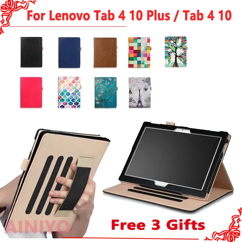 Чехол для lenovo TAB4 Tab 4 10 TB-X304L TB-X304F/N Smart Cover для lenovo Tab 4 10 Plus TB-X704F/N Funda держатель для планшета