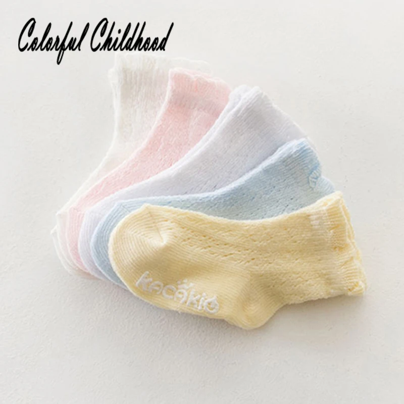 

Baby Girls Hollowed-out Eyelet Hosiery Lace Edge Loose Socks Infant Anti-skid Cotton Socks Toddler Kid's Summer Socks 0-4years