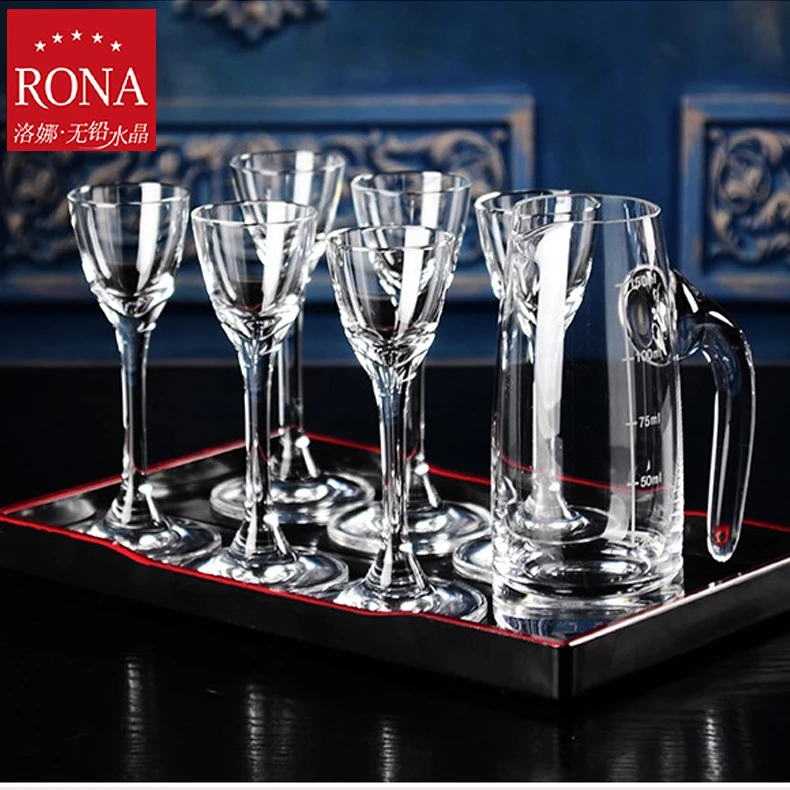 Czech imported red wine glass crystal liquor Moutai cup wonton Wine