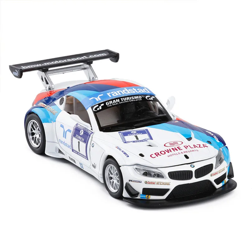 1/32 Z4-GT3, игрушечный автомобиль, модель автомобиля из сплава, детские игрушки, подлинный коллекционный подарок для внедорожника