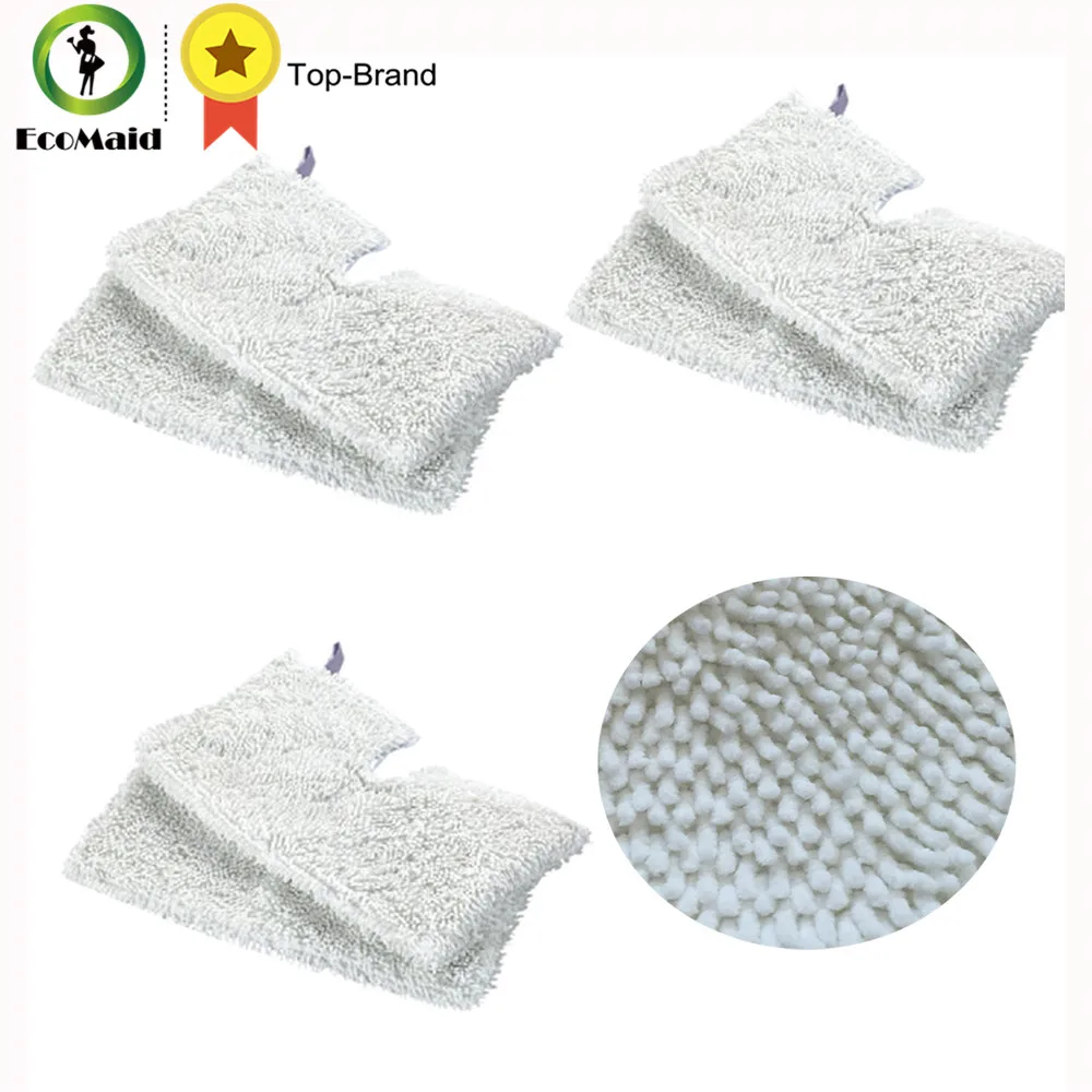 6Pcs Rectangle Mop Microfiber Replacement Cleaning Pads for Shark Steam