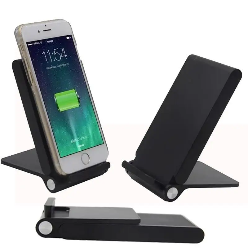 Foldable Wireless Charger Charging Stand Holder Pad for iPhone 6 6S Plus 4 4S 5 5S SE 5C for Samsung Galaxy S6 S7 Note 2 3 4 5 7
