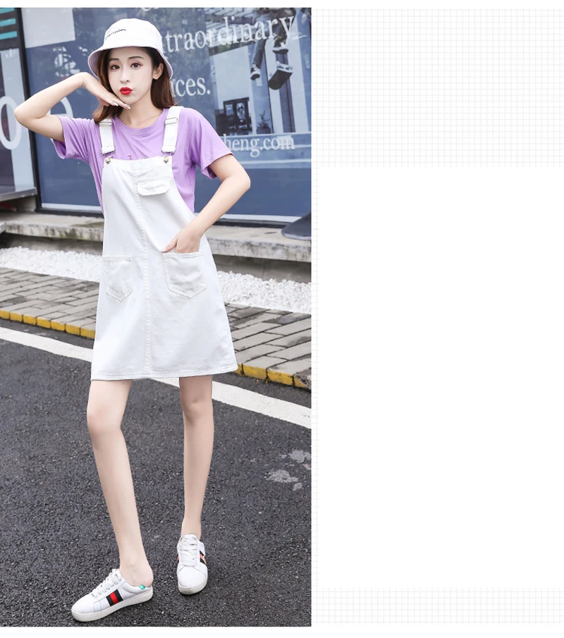 JMPRS Harajuku Denim Dress Women Summer Sleeveless Suspenders Jeans Dress Casual Black White Plus Size Girls vestidos S-5XL corset dress