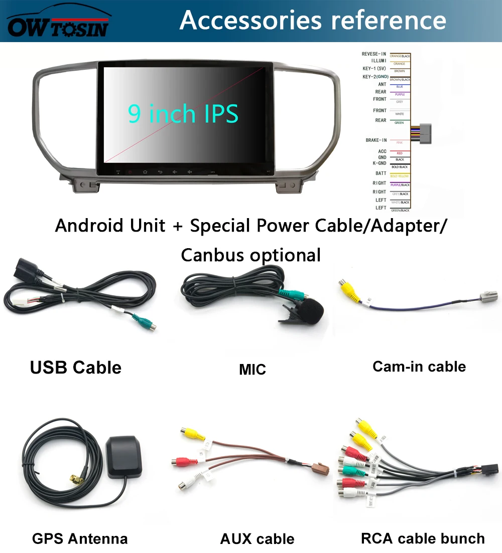 Excellent 9" IPS Octa Core 4G+64G Android 9.0 Car Multimedia Player For Kia KX5 Kia Sportage 5 2018 2019 GPS Radio DSP Parrot BT CarPlay 19