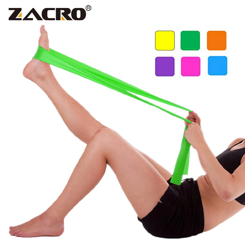 

Zacro Fitness Exercise Resistance Bands Rubber Yoga Elastic Band 150Cm Resistance Band Loop Rubber Loops For Gym Training