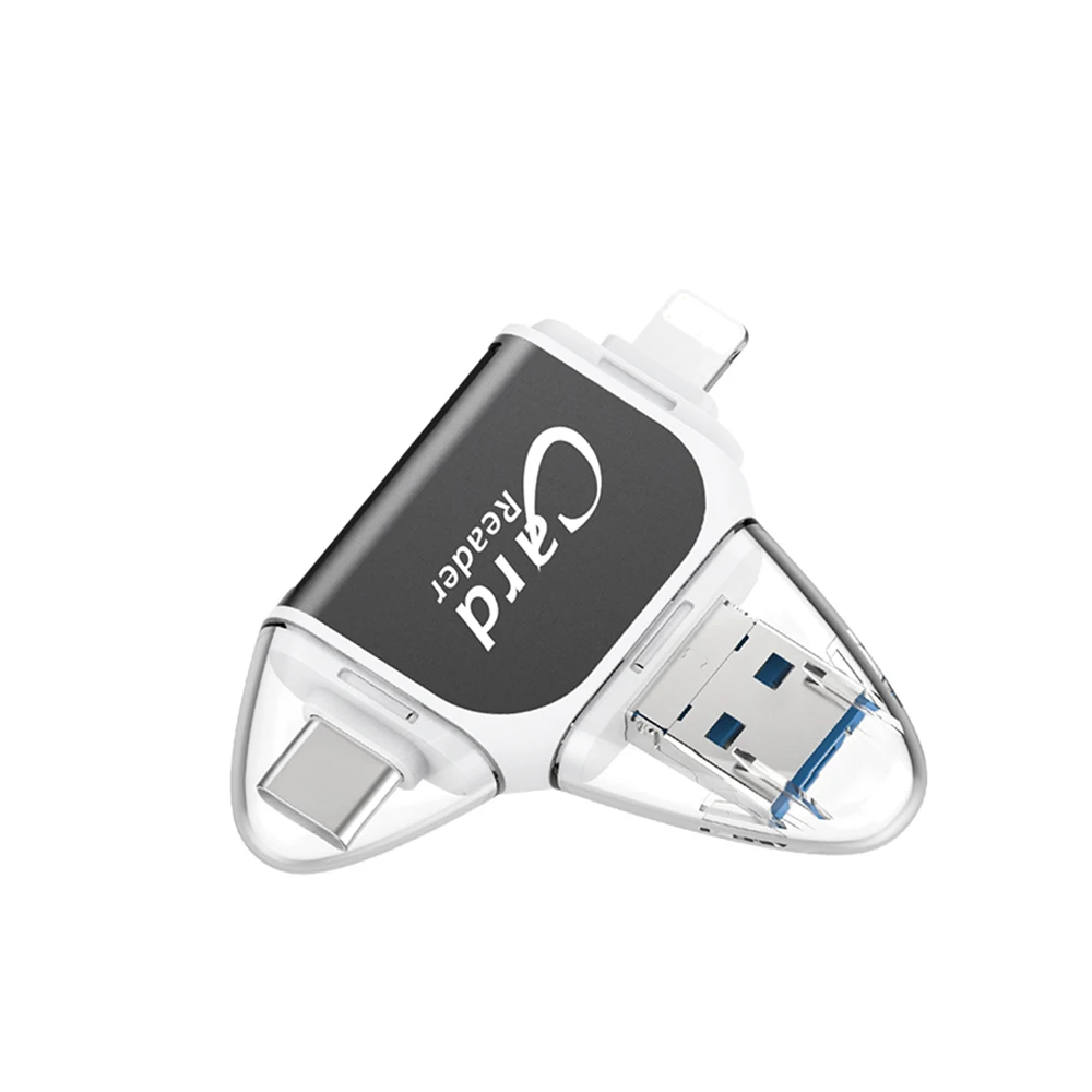 SD кардридер Micro SD USB C Micro адаптер 4 в 1 SD Тип C OTG Устройство для чтения карт памяти для iPhone iPad samsung MacBook