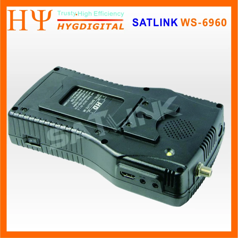1 шт. Satlink WS-6960 ws6960 4,3 дюймов HD дисплей DVB-S& DVB-S2 HD MPEG4 Satlink 6960 спутниковый искатель satllite метр приемник