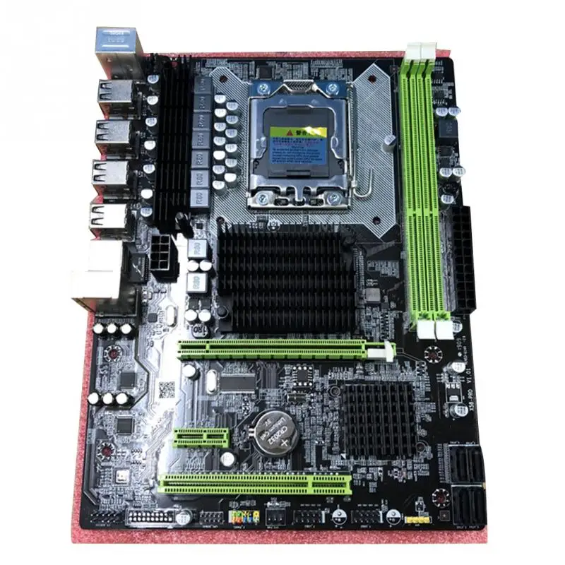 X58 برو LGA 1366 اللوحة دعم RX منفصلة الجرافيك REG ECC خادم الذاكرة مزدوجة القناة DDR3 ل زيون إنتل