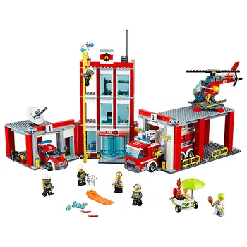 

Fire Station City Fire 60110 Model Building Blocks Bricks toys for Childrens kid Boy gift 1029Pcs