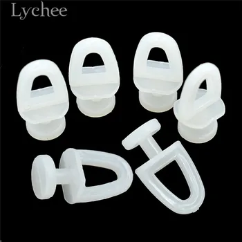 Lychee Life 60pcs Plastic Rail Curtain Hook Rollers 2