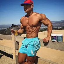 OA новые мужские шорты для фитнеса Бодибилдинг короткие мужские эластичные тренировки бег хлопок тонкий дышащий крыло атлетика Повседневная