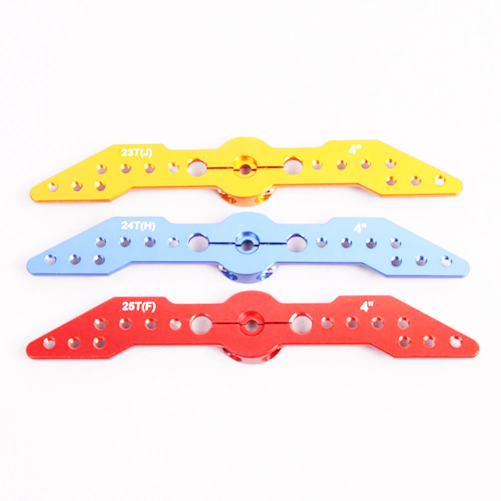 

CNC Machined Aluminum Alloy Full Servo Arm/ Double Servo Arm 3in 4in for Futaba/Hitec/JR Servos RC Airplane Model Parts