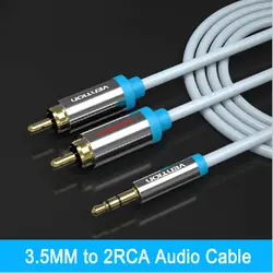 Vention разъем rca кабель 2 RCA штекер 3.5 Мужской Аудио кабель 1 М 1.5 м 2 м 3 м AUX кабель для эдифер дома Театр DVD для наушников