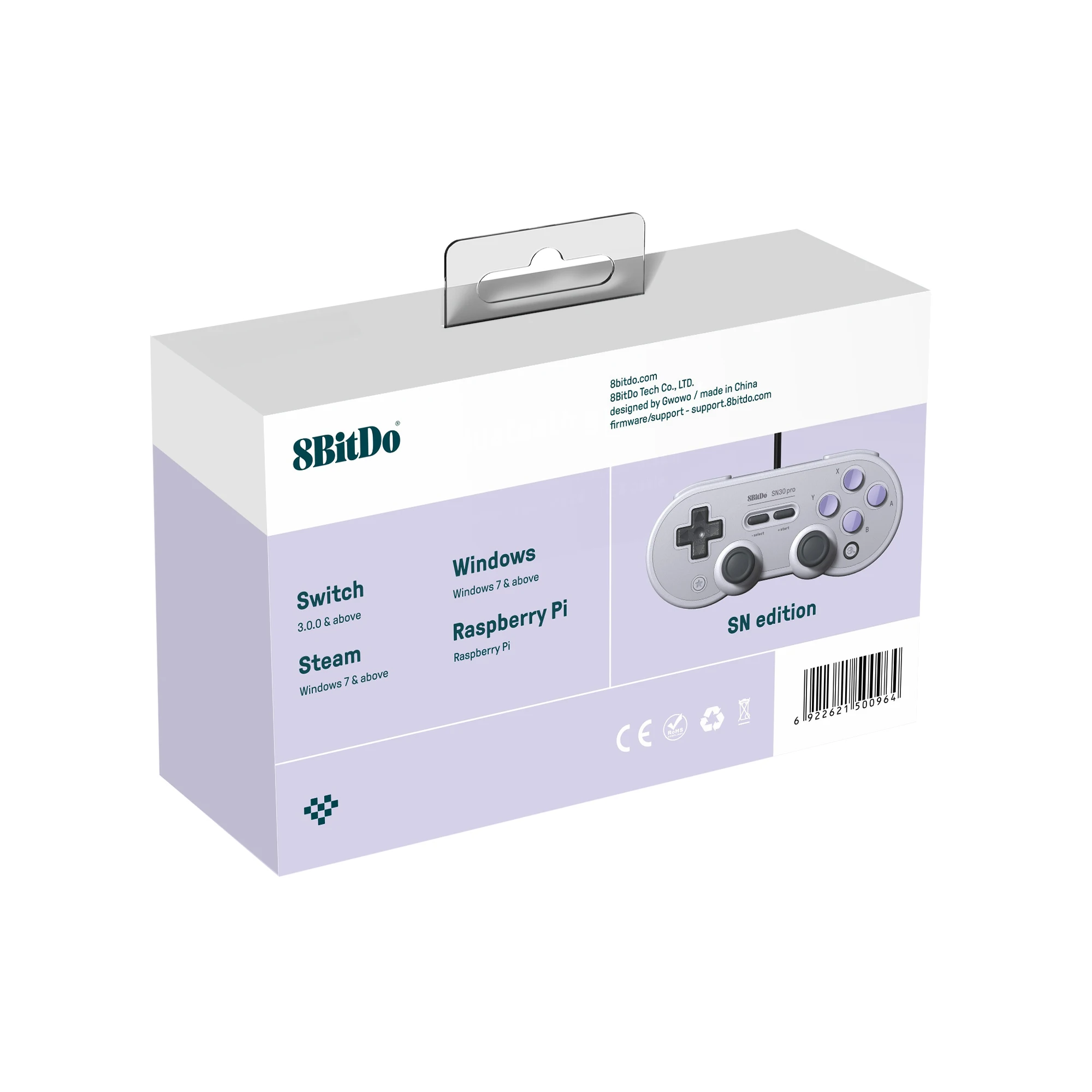 Official 8BitDo Wired SN30 Pro USB Gamepad for Nintendo Switch Windows Raspberry Pi SN Edition Official 8BitDo Wired SN30 Pro USB Gamepad for Nintendo Switch Windows Raspberry Pi SN Edition