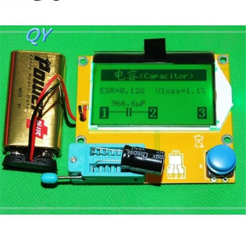 LCR T4 Транзистор тестер Диод Триод Capactitance СОЭ метр MOS pnp npn|Аксессуары для батарей и