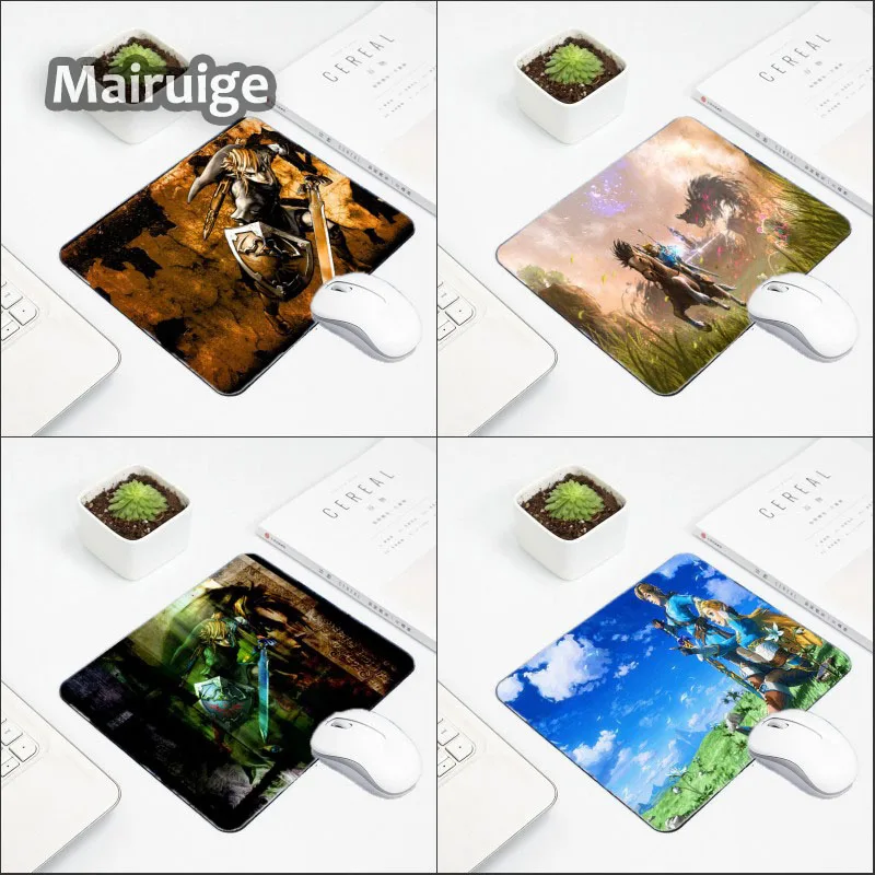

Mairuige Unique Style Rubber Table Mouse Pad Game Gaming Table Mousepad The Legend of Zelda Cool Pattern Diy Mouse Mat for Gamer