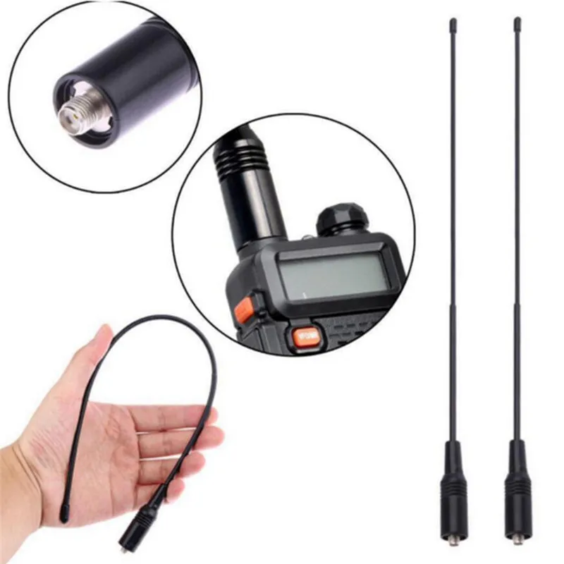 37 5 см Φ SMA-Женская Двухдиапазонная 10 Вт антенна для Baofeng UV5R NA-771 SAUS | Мобильные
