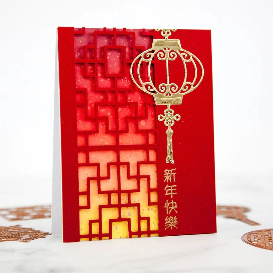 

Chinese Traditional Lantern Metal Cutting Dies DIY Scrapbooking Stencil Card Making Embossing Template Decoration Handicraft