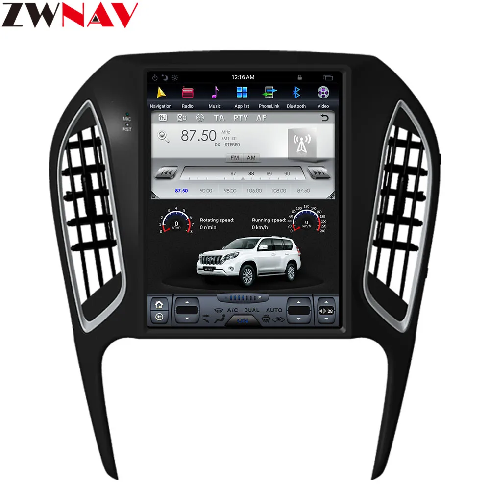 Sale ZWNVA Tesla IPS Screen Android 7.1 Car GPS Navigation Radio No DVD Player For Chery ARRIZO 5 2016 2017 2018 4