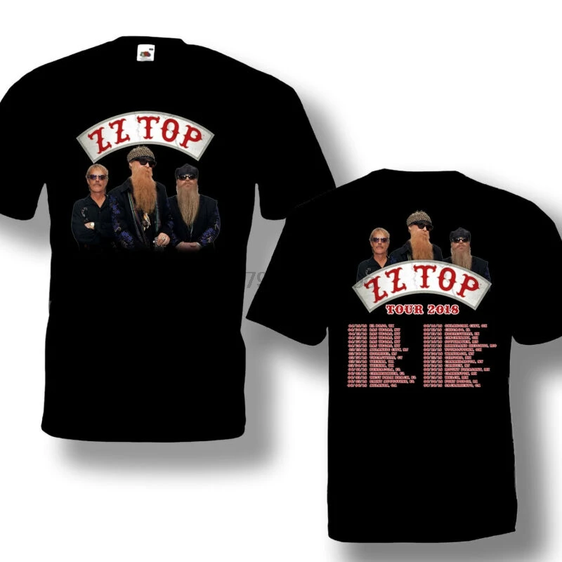

ZZ Top Tour Tshirt Black color Short Sleeve New Edition