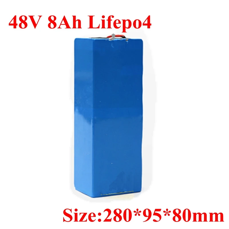 Lifepo4 48v 8ah батарея 48V литиевая с BMS для 350W 450W горный велосипед снегоход скутер + 2A