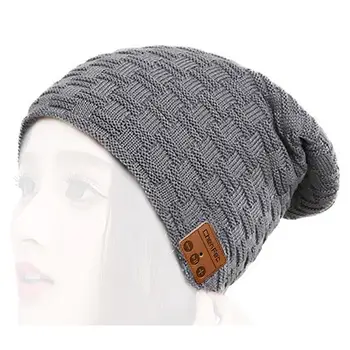 

Best Christmas Gifts, 2019 Hot Sale Winter Knit Bluetooth Music Hat Wireless Headsets Headphones Earphones with Mic Hands Free