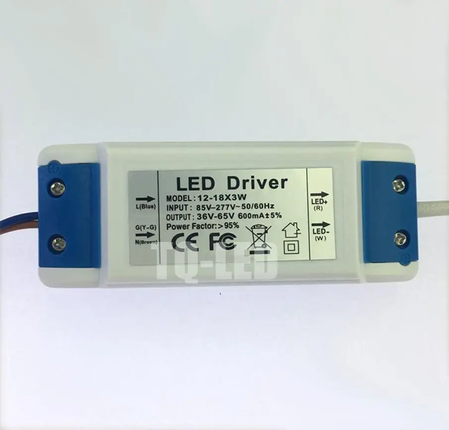 

12-18x3W Constact Current Led Driver AC85-277V DC36-65V 600mA