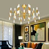 Modern Fashion Designer Black Gold Led Ceiling Art Deco Suspended Chandelier Light Lamp for Kitchen Living Room Loft Bedroom ► Photo 2/6