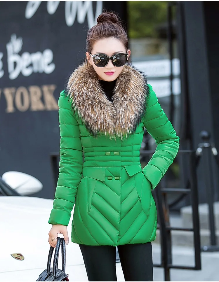 YAGENZ осенне-зимняя куртка женская парка длинная куртка большого размера модная женская одежда с меховым воротником теплые хлопковые топы 687