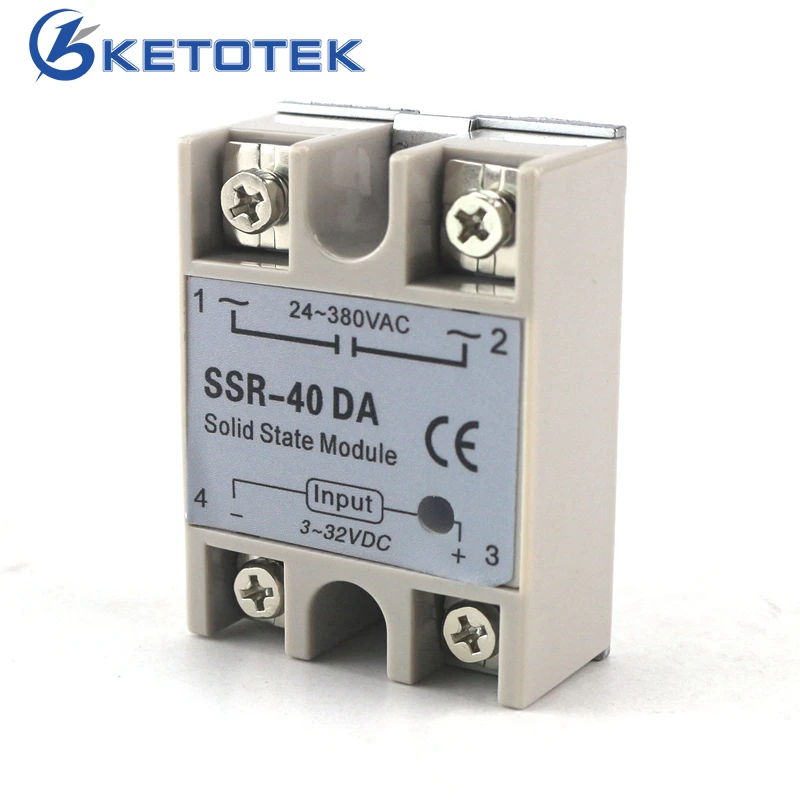 

SSR 40A SSR40A SSR-40A Solid State Relay Single Phase SSR Free Shipping