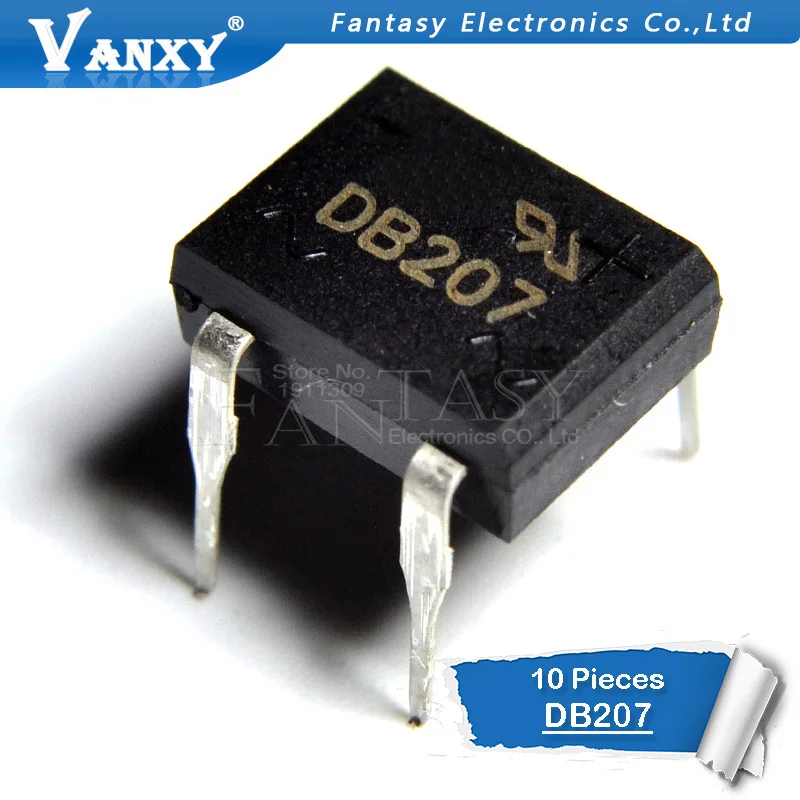 

10PCS DB207 DIP B207 DIP4 Bridge Rectifiers 1000V 2A new and original IC