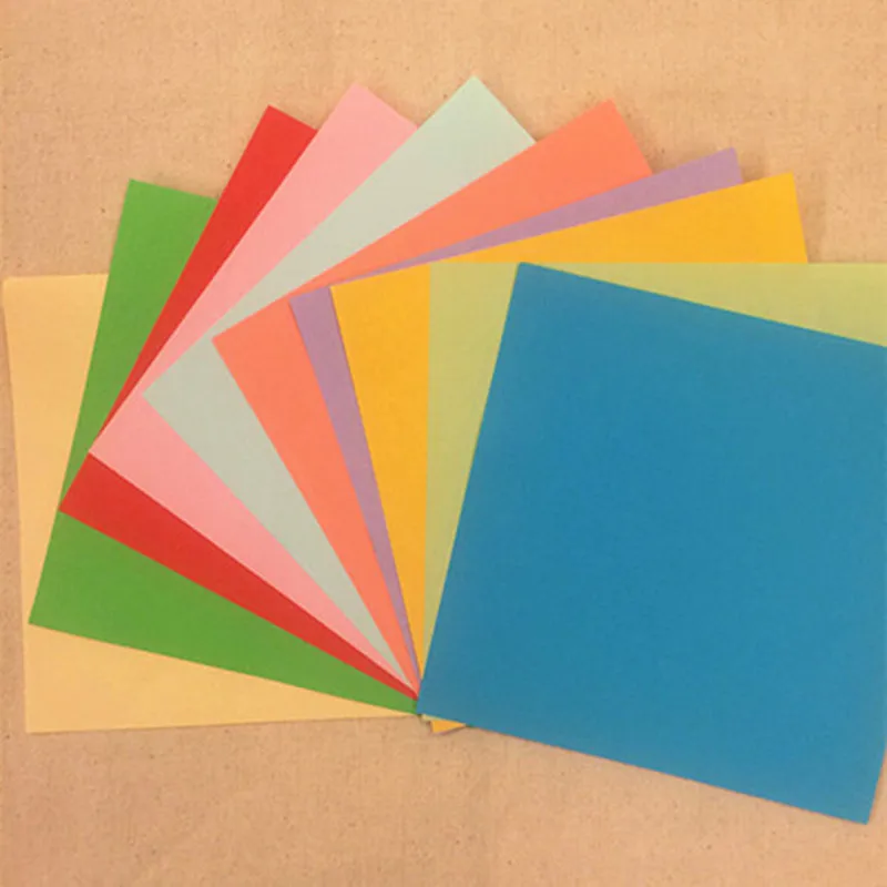 Solid Color 15 x15cm Square Origami Paper DIY Origami Papercranes