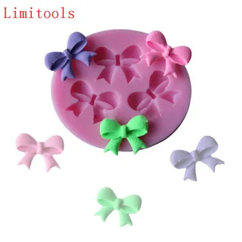 

LIMITOOLS 3-Hole Bow Bowknot Design Modeling Cake Decoration Fondant Chocolate Pudding Silicone Mold