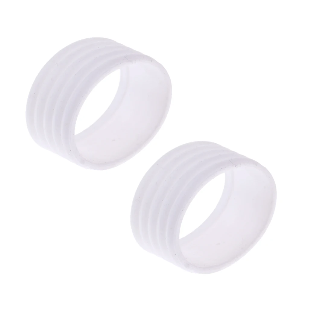 2 Pieces Indoor Games Sports Badminton Tennis Racket Grip Silicone Ring Protector Overgrip 5 Color Options Protection