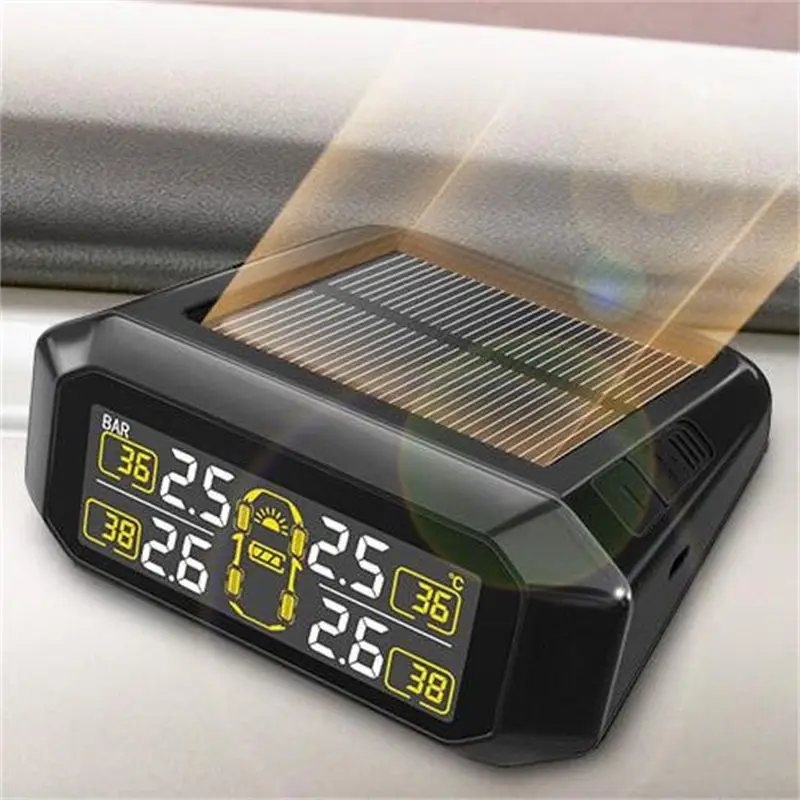 

Tire pressure monitor TPMS built-in portable high-definition color digital display tire pressure gauge