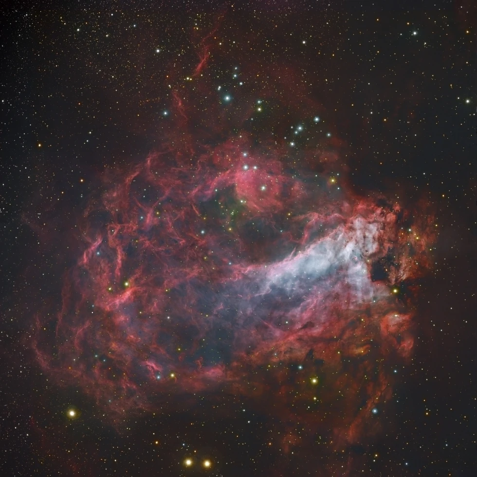 M17  The Omega Nebula in Sagittarius Poster Print (28 x 28)