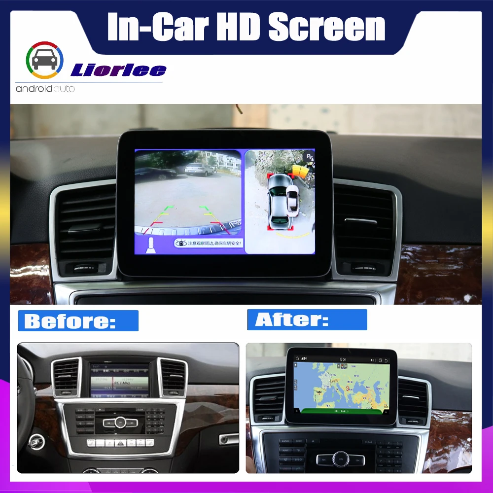 Cheap Car Multimedia GPS Audio Radio For Mercedes Benz ML Class W166 2012~2015 Original Style Navigation NAVI 1