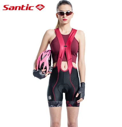 Шорты Santic женские для велоспорта Pro 4D подкладка 2 3 часа дышащие быстросохнущие