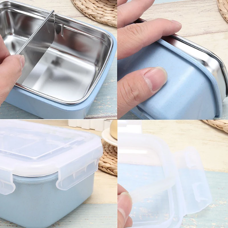 Коробка для завтрака ONEUP коробка из нержавеющей стали Bento экологичный контейнер