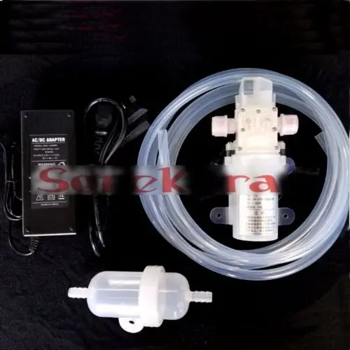

A set DC 12V 70W Self-priming Diaphragm Food Grade Pump 360L/H milk red wine