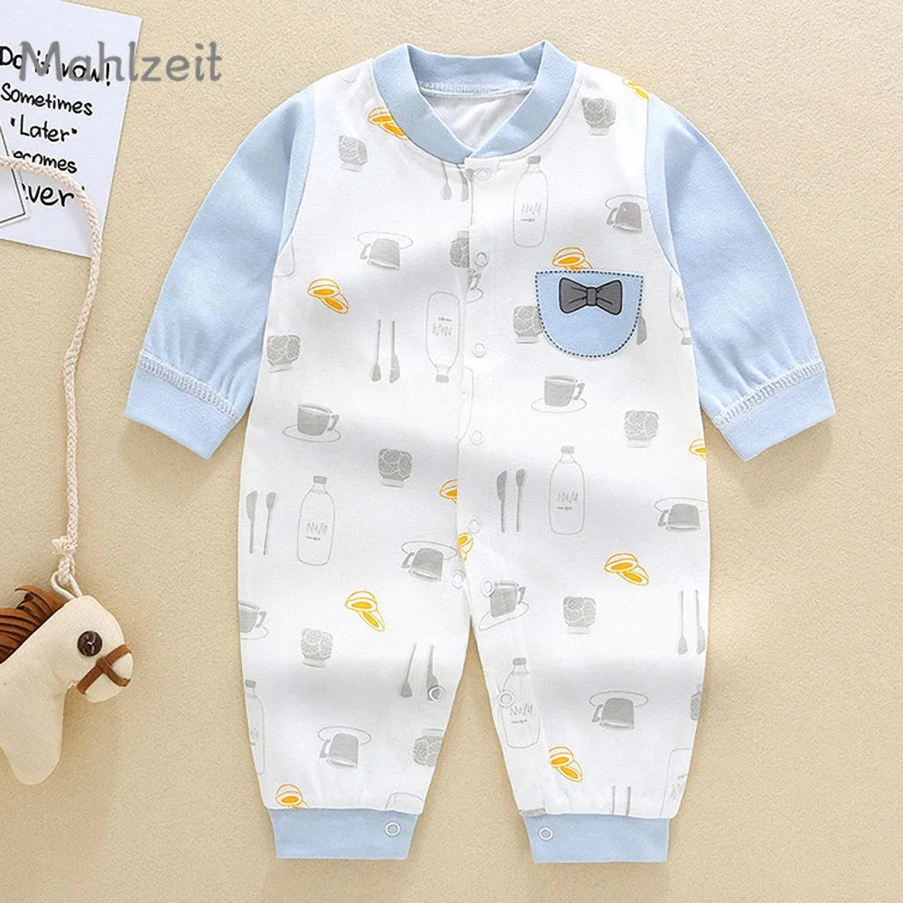 

2019 Spring new baby boy girl Romper Kids long sleeve soft underwear baby 100% cotton jumpsuit cartoon one-piece for 1-24M baby