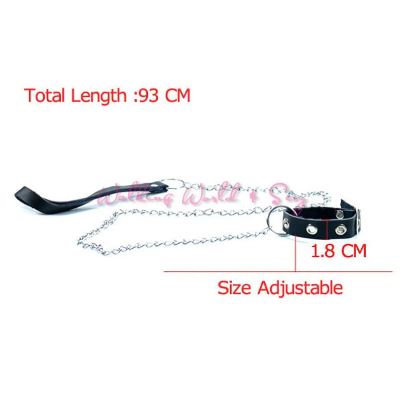 Bucking Leather Cock Ring With Chain Lash Set Fetish Male Chastity Belt Device Leather Penis Ring Delayed Sex Toys For Men (5)