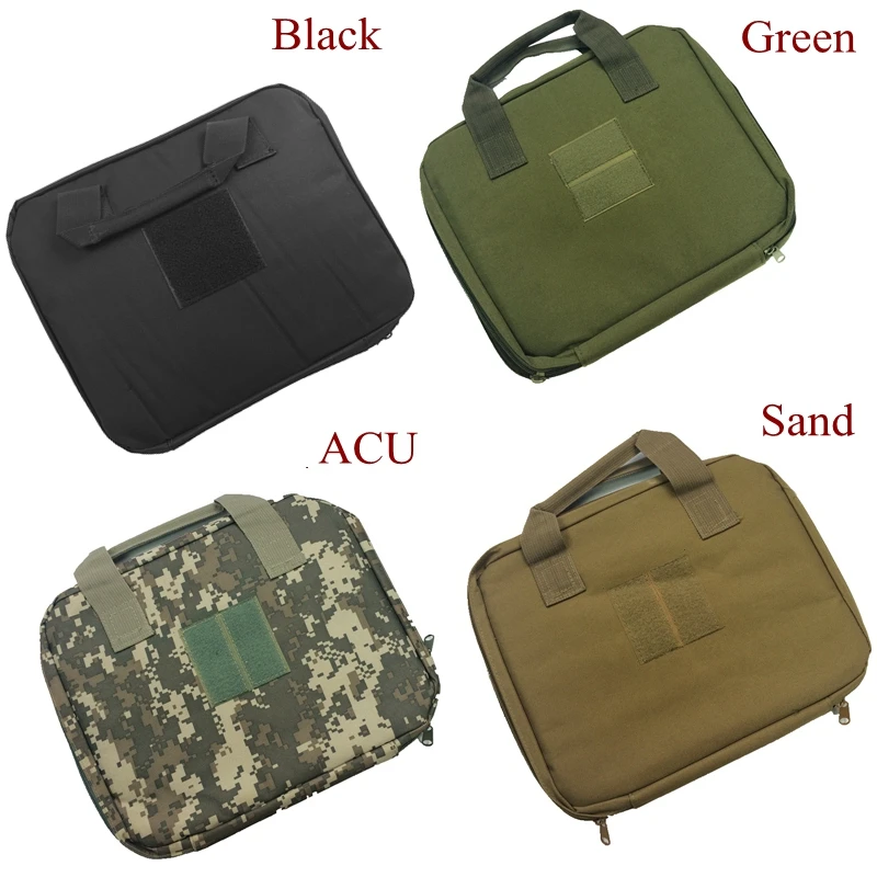 Image Hot Sale Tactical Airsoft Shooting Universal Gun Bag Military Army  Pistol Hand Gun Case Black Green Color