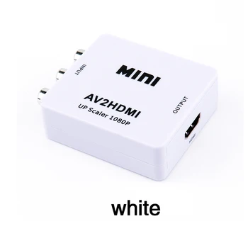 

AV to HDMI Box DZLST Mini AV to HDMI Video Converter RCA AV CVBS HDMI to HDMI Adapter for HDTV TV PS3 PS4 PC DVD Xbox Projector